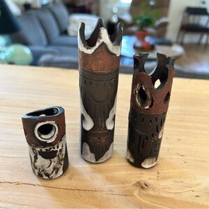 Artistic Ceramic set  in Black and Brown